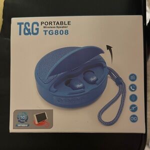 T&G TG808 Blue Wireless Speaker